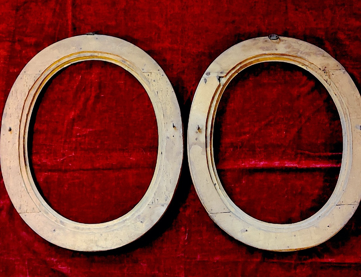 Pair Of 17th-century Giltwood Portrait Frames, Lxiii/lxiv-photo-8