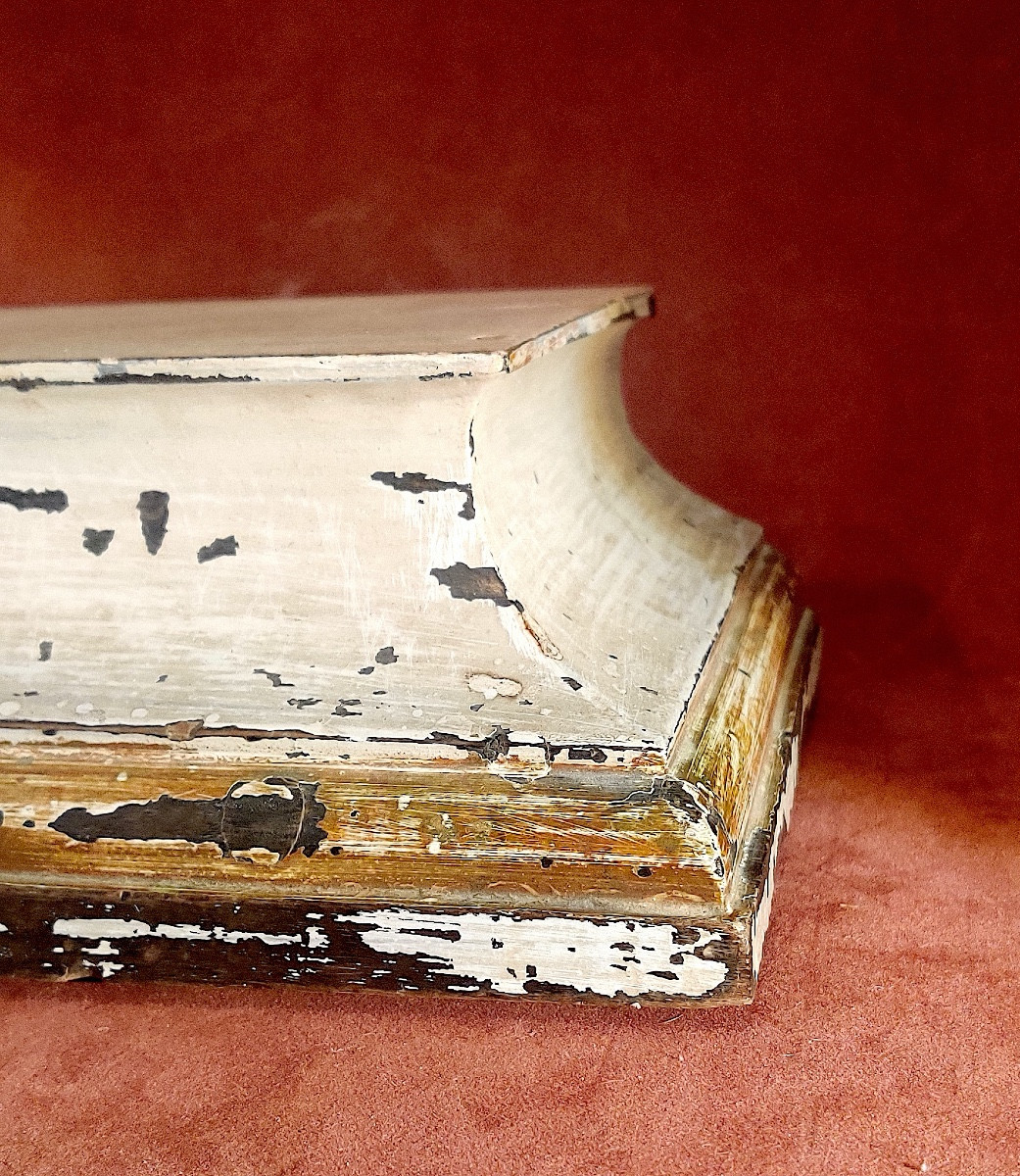 Painted Wooden Base/display Stand Lxiv, France, 18th Century.-photo-3