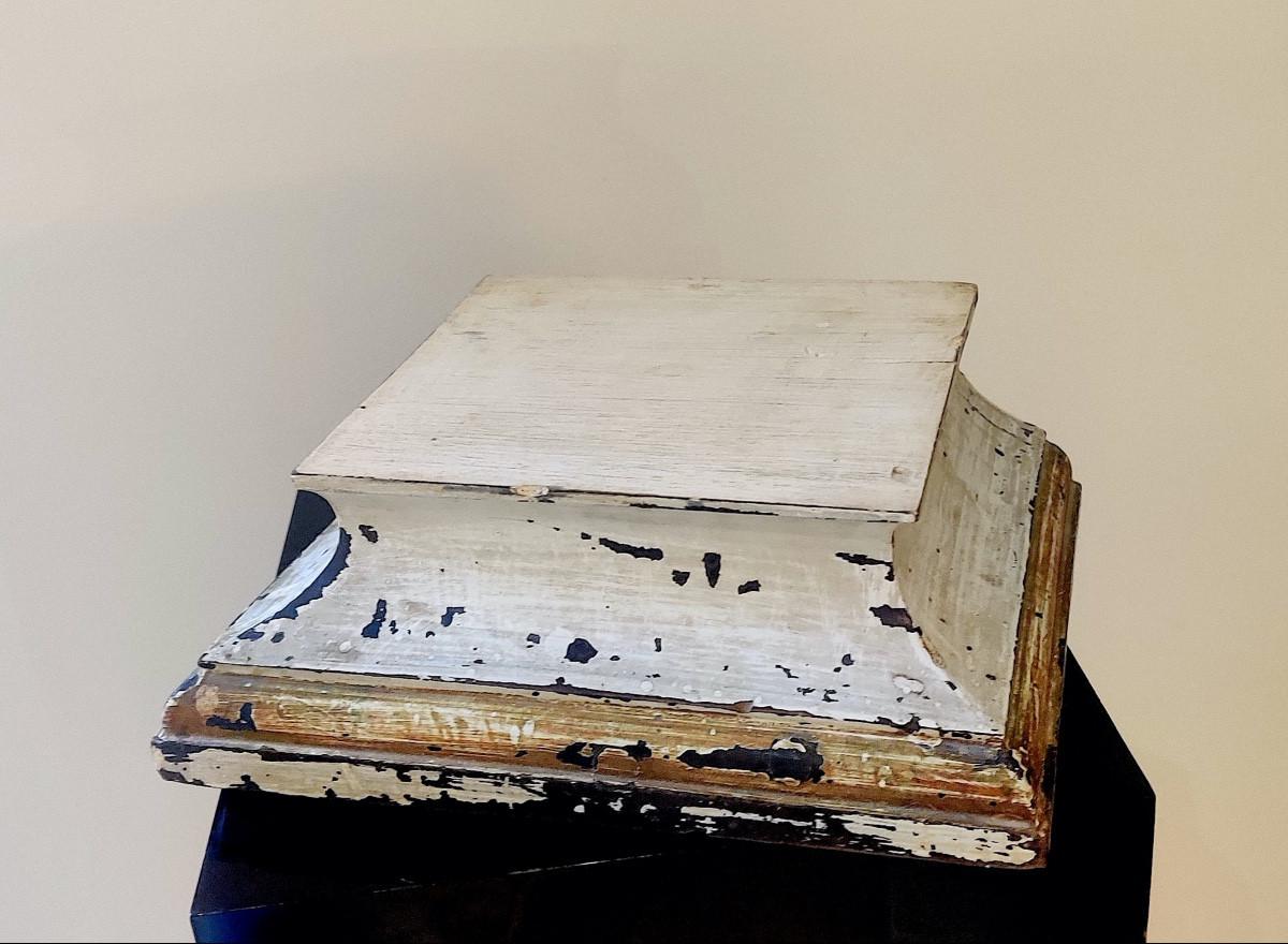 Painted Wooden Base/display Stand Lxiv, France, 18th Century.-photo-2