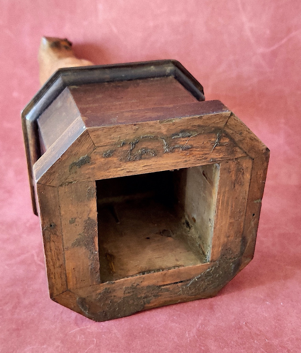 Groupe bois sculpté " Hercule terrassant le lion de Némée" , fin XVII/début XVIIIéme siècle .-photo-7