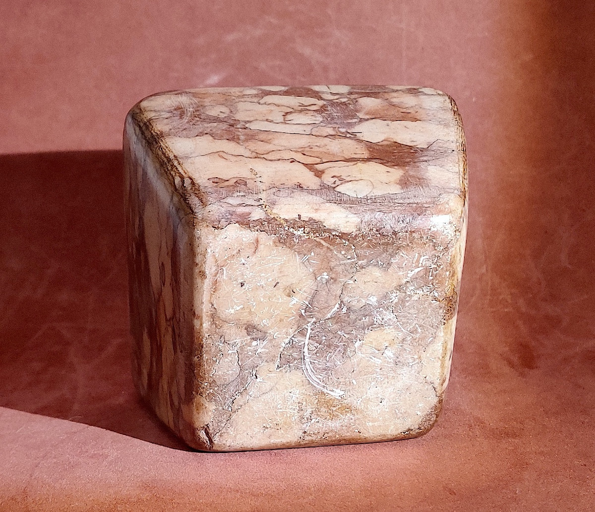 Small Table Mortar In "verona Red" Marble, Italy, 19th Century-photo-5