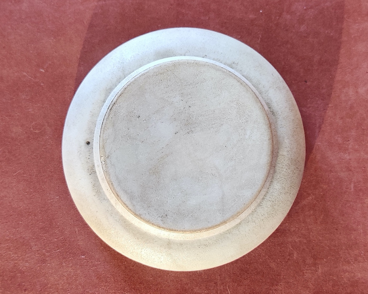 Socle / Présentoir rond en marbre blanc , époque XIXème.-photo-3