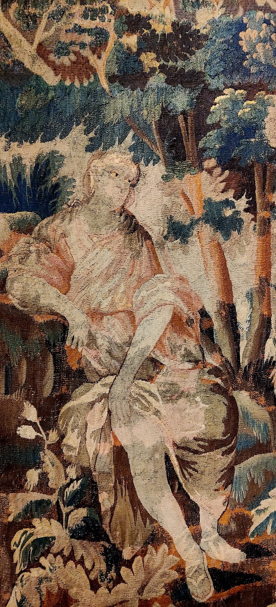 Lxiv Period Tapestry Portière, Aubusson Or Felletin, Late 17th Century.-photo-4