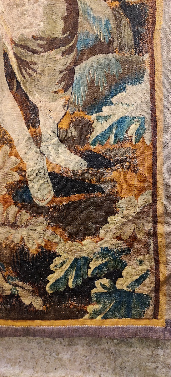 Lxiv Period Tapestry Portière, Aubusson Or Felletin, Late 17th Century.-photo-3