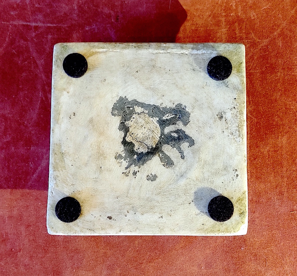 Socle / Présentoir en marbre blanc , époque XIXème.-photo-2