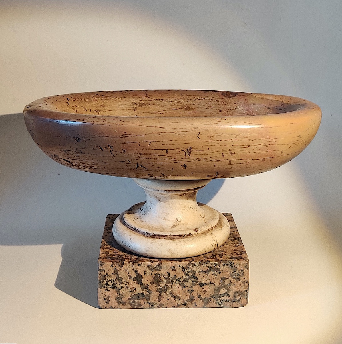 Neoclassical Footed Bowl Made Of Various Types Of Marble, Grand Tour, Rome, Late 18th Century.-photo-3