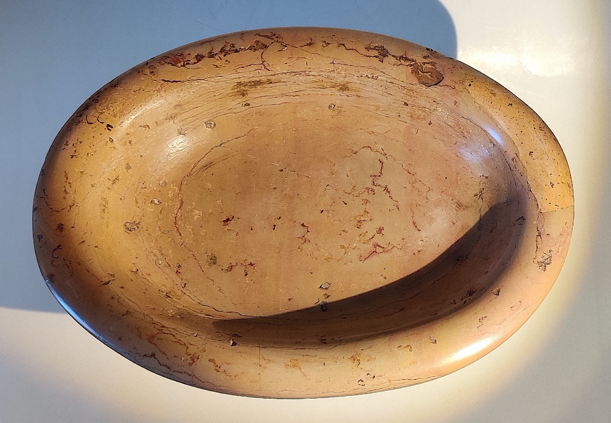 Neoclassical Footed Bowl Made Of Various Types Of Marble, Grand Tour, Rome, Late 18th Century.-photo-4