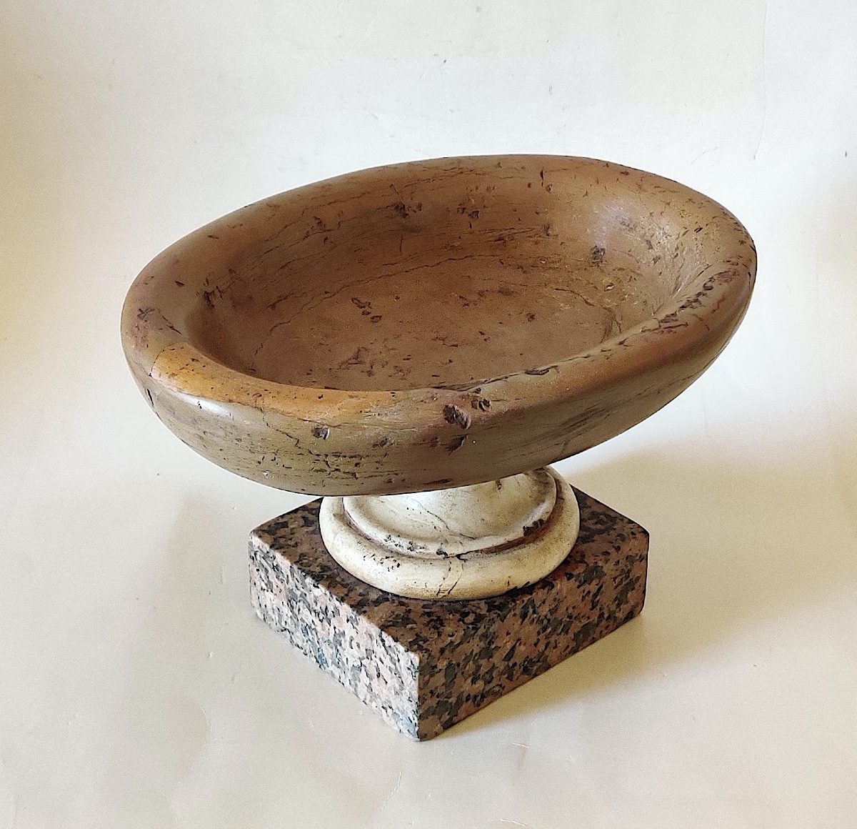 Neoclassical Footed Bowl Made Of Various Types Of Marble, Grand Tour, Rome, Late 18th Century.-photo-3
