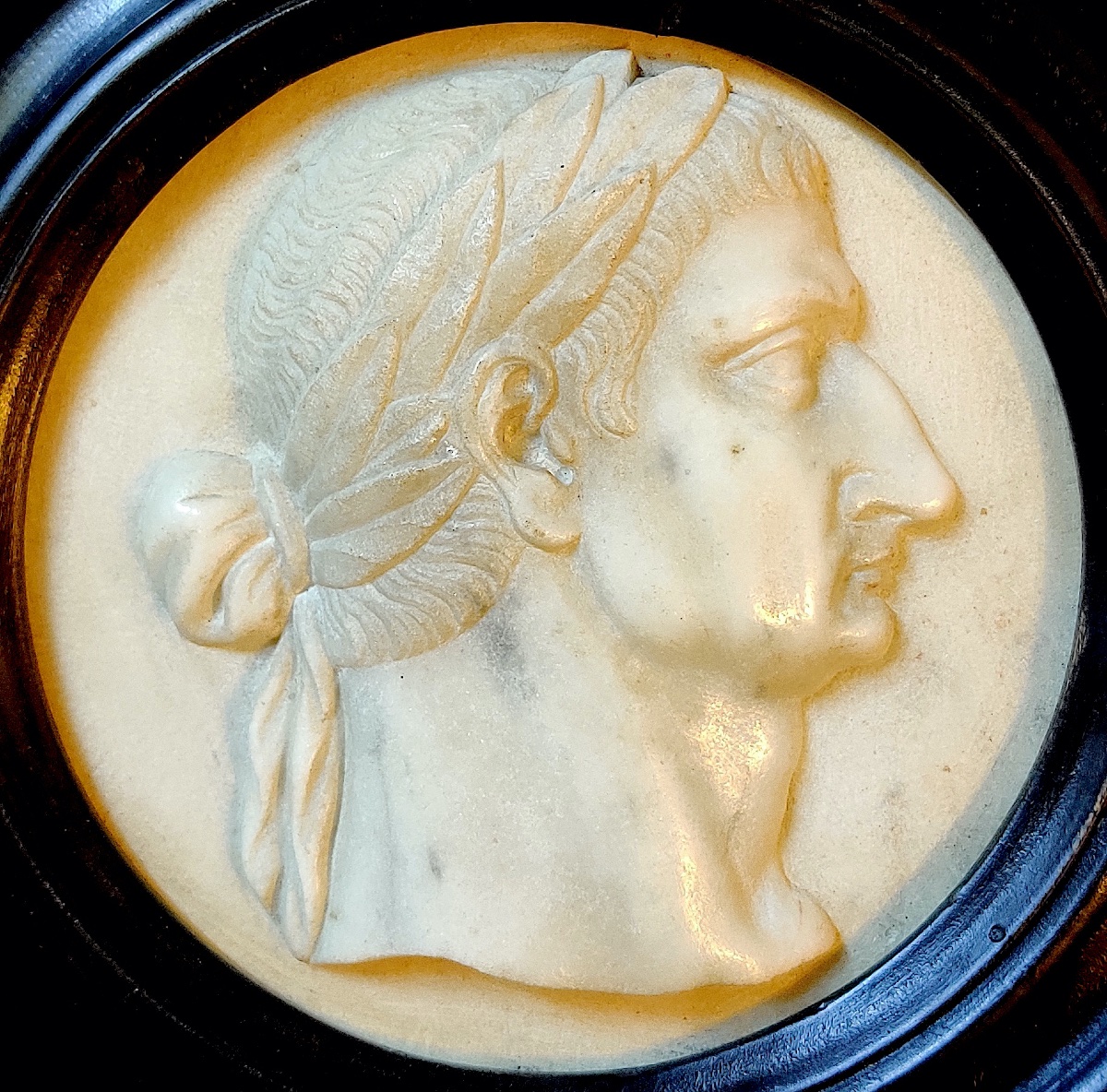 Portrait en marbre sculpté de l''Empereur romain " Caligula" , Italie , fin XVIIIème-photo-2