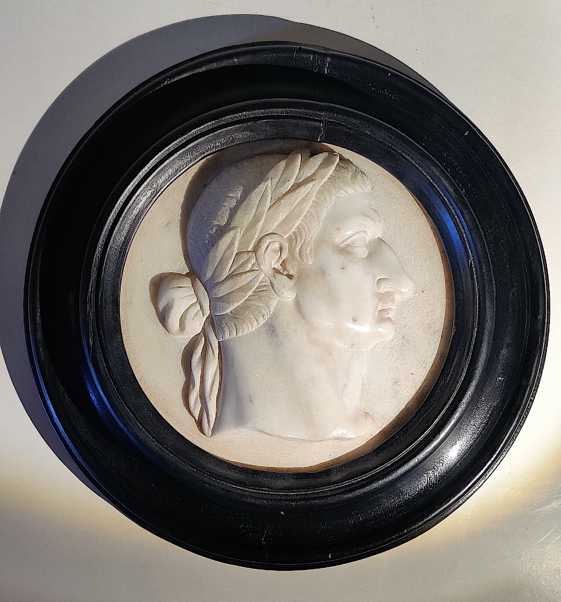 Portrait en marbre sculpté de l''Empereur romain " Caligula" , Italie , fin XVIIIème-photo-4