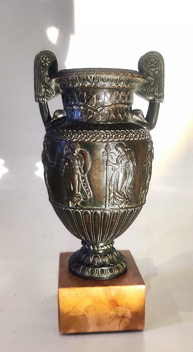 Crater Vase Known As The "sôsibios," Named After The Ancient Figure; Bronze; Grand Tour; 19th Century