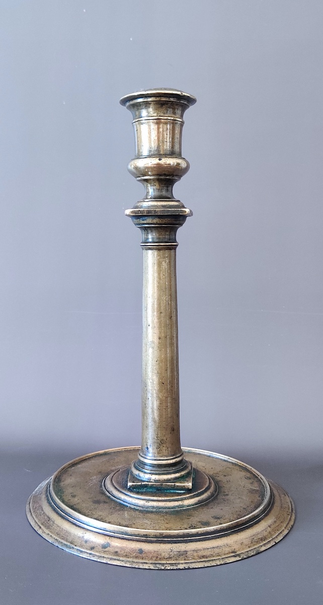 Early Modern Bronze Candlestick, "roman-style" Model, Late 16th Century,