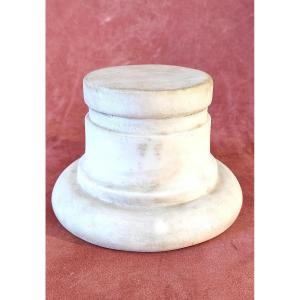 White Marble Base / Display Stand, 19th Century.