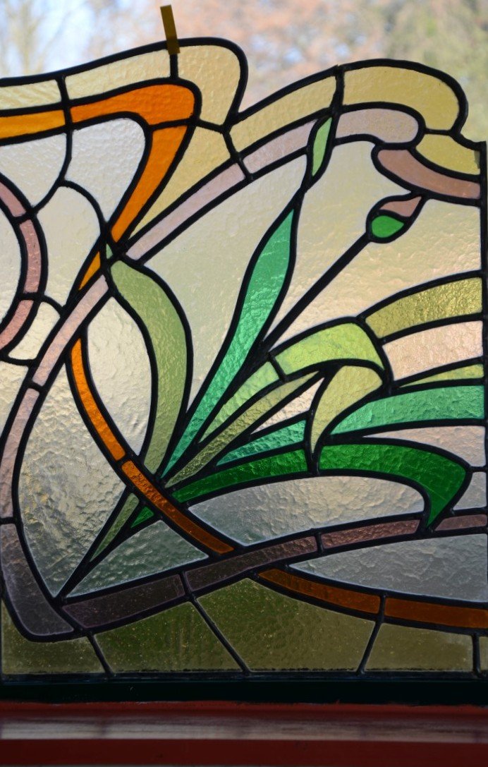 Stained Glass. Art Nouveau.-photo-3