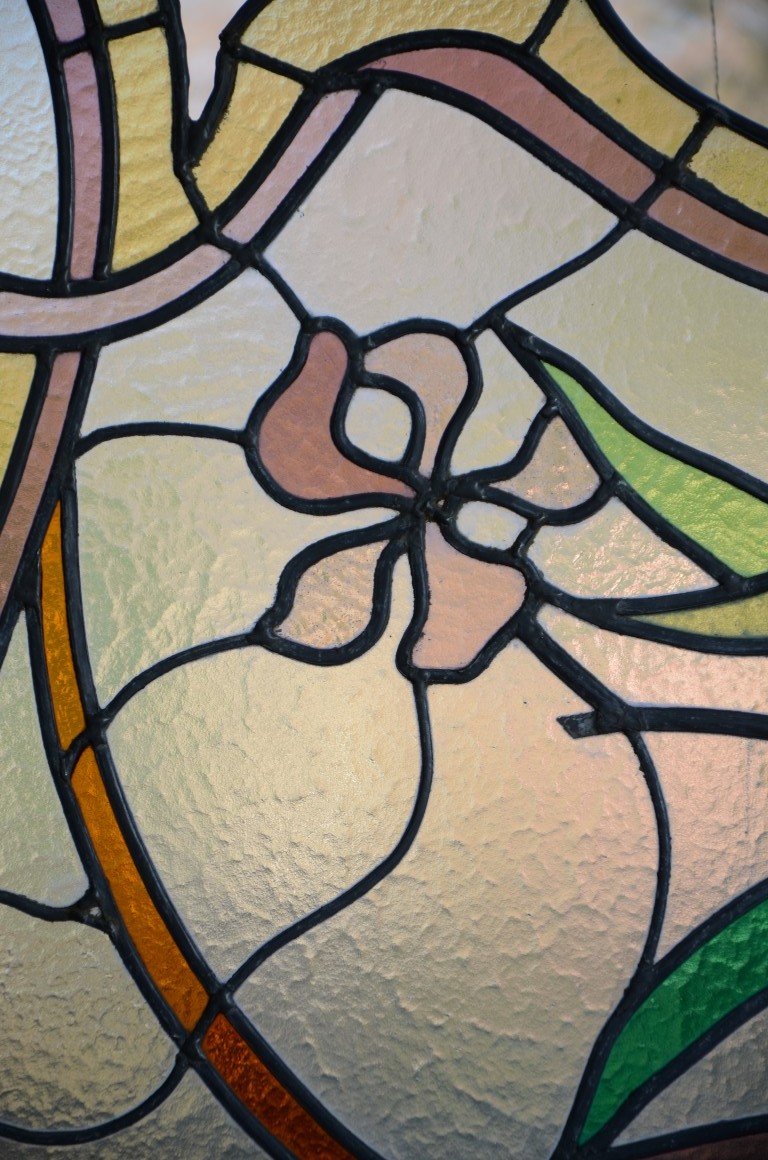 Stained Glass. Art Nouveau.-photo-3