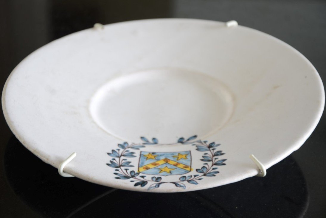 Earthenware Dish From Rouen. Seventeenth Century.-photo-1