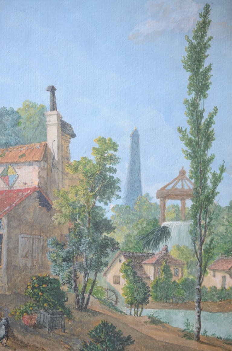 Louis Lesueur: aquarelle. Dix-huitième siècle.-photo-4