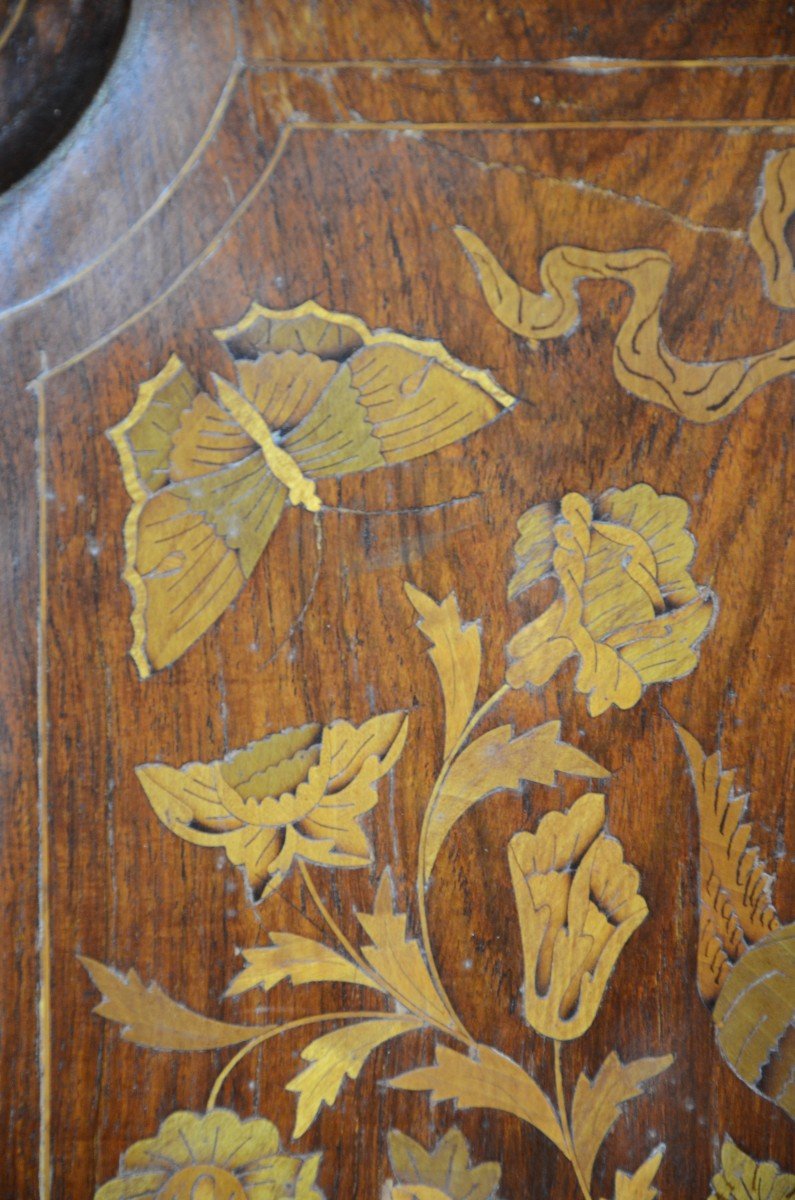 Dutch Marquetry Display Case. Early 19th Century.-photo-4