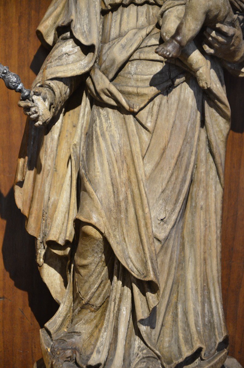 Vierge à l'Enfant Jésus. Dix-huitième siècle.-photo-3