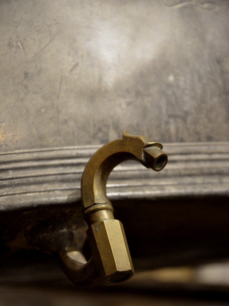 Pewter Fountain From The Louis XIV Period.-photo-6