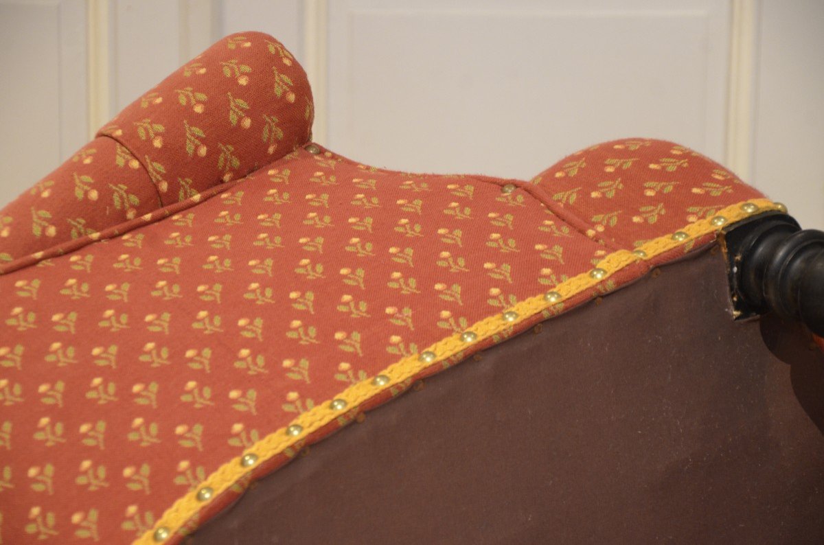 Fauteuil crapaud d'époque Napoléon III.-photo-7