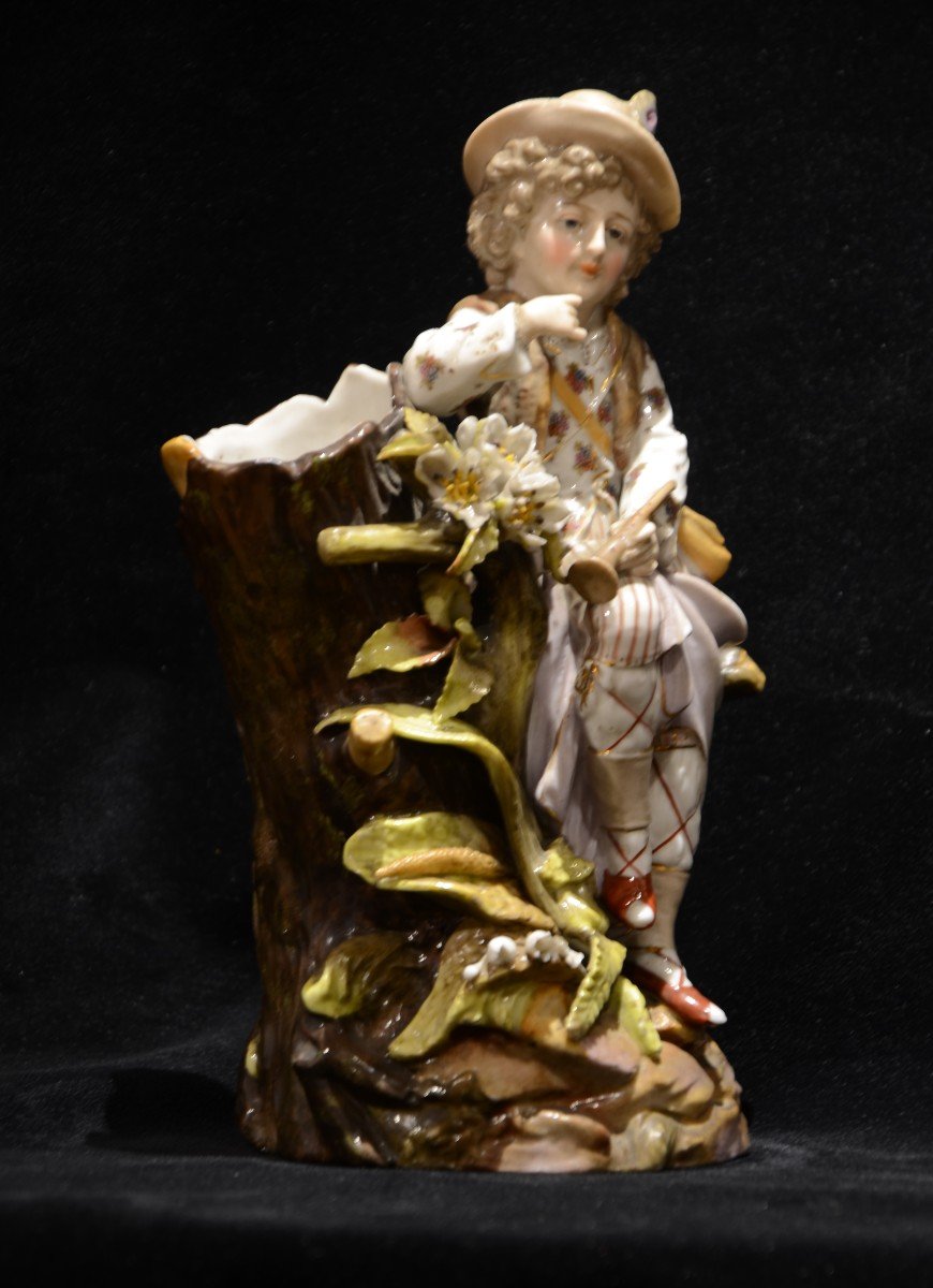 Paire de figurines en porcelaine. Dix-neuvième siècle.-photo-4