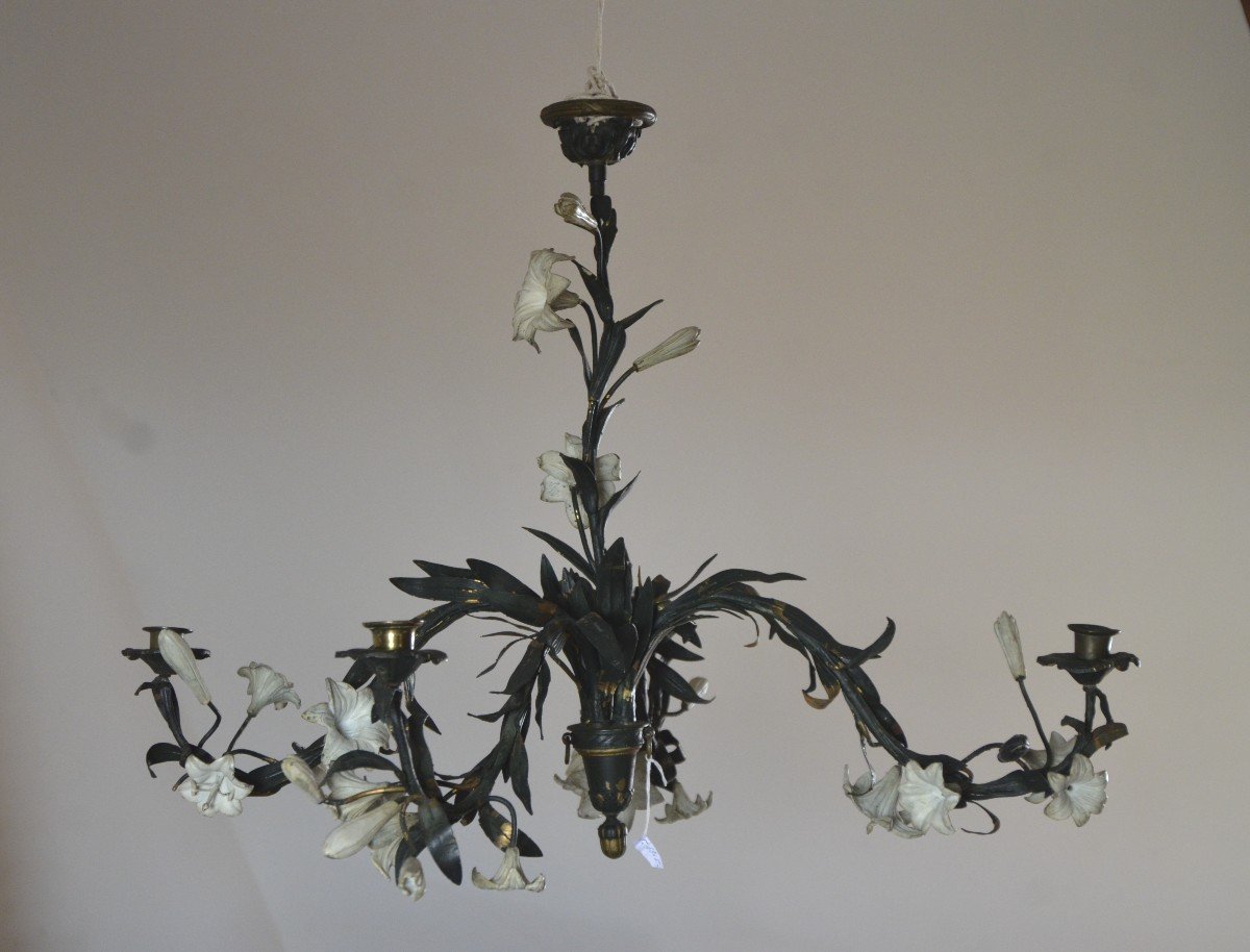 Louis XVI Style Branch Chandelier. Twentieth Century.