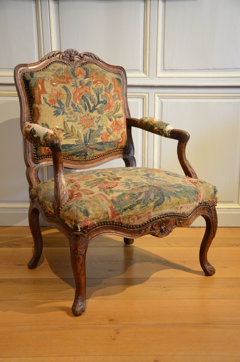 Paire de dos plats d'époque Louis XV.-photo-3