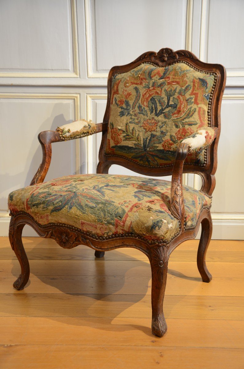 Paire de dos plats d'époque Louis XV.-photo-1