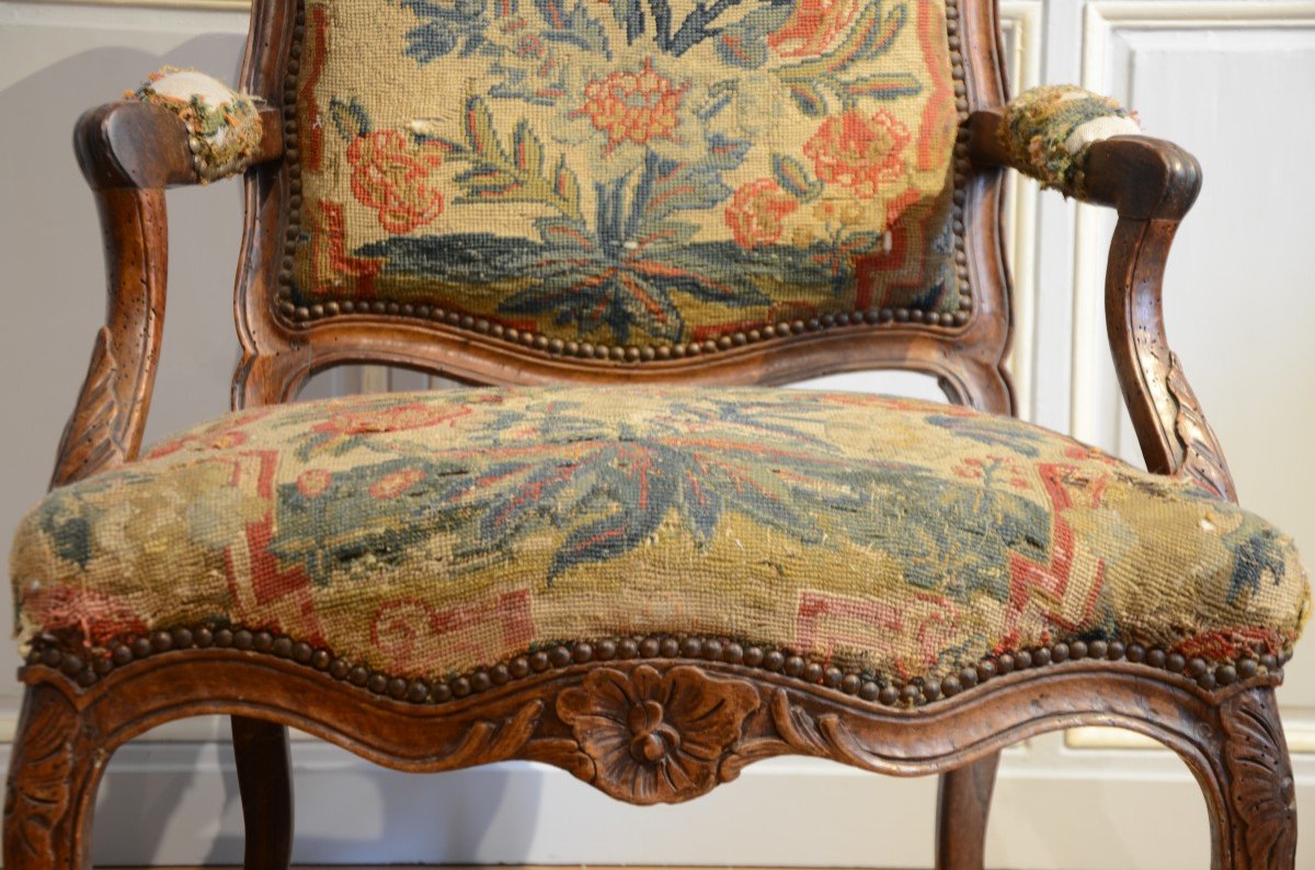 Paire de dos plats d'époque Louis XV.-photo-4