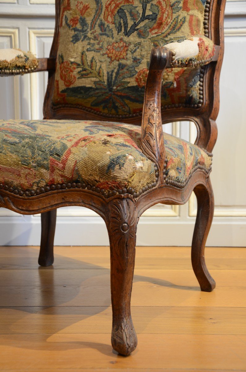 Paire de dos plats d'époque Louis XV.-photo-5