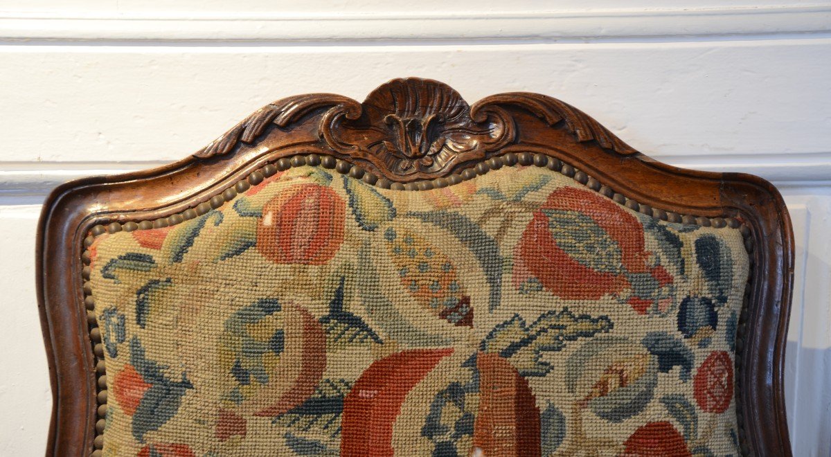 Paire de dos plats d'époque Louis XV.-photo-7