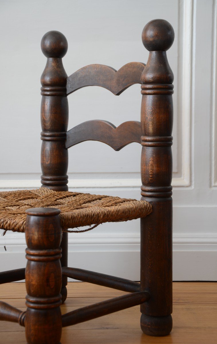 Pair Of Low Chairs And Table. Around 1930.-photo-1
