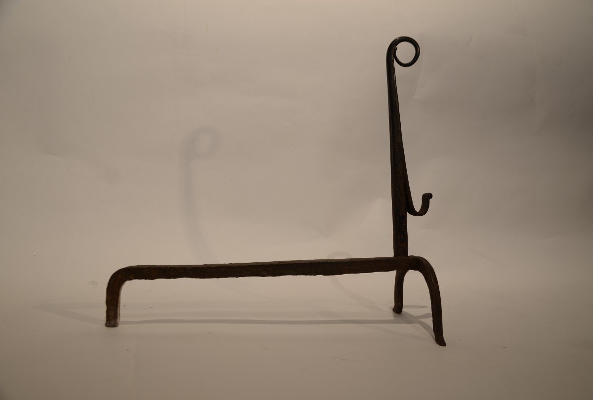 Pair Of Gothic Andirons.-photo-3