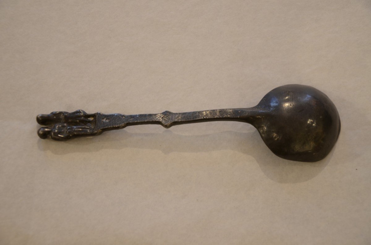 So-called Marriage Spoon. Early Seventeenth Century.-photo-4
