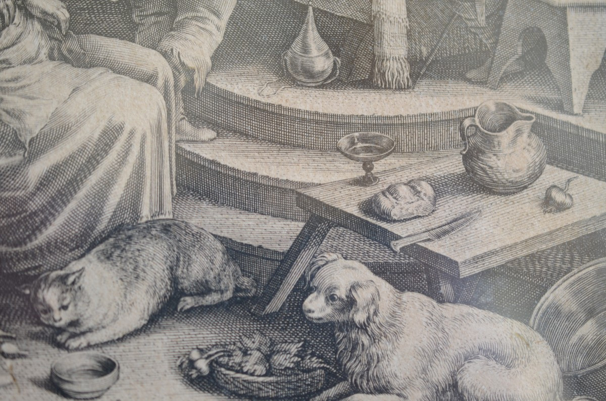 Johan Sadeler et Jacopo Bassano. Gravure. XVIIème siècle.-photo-6