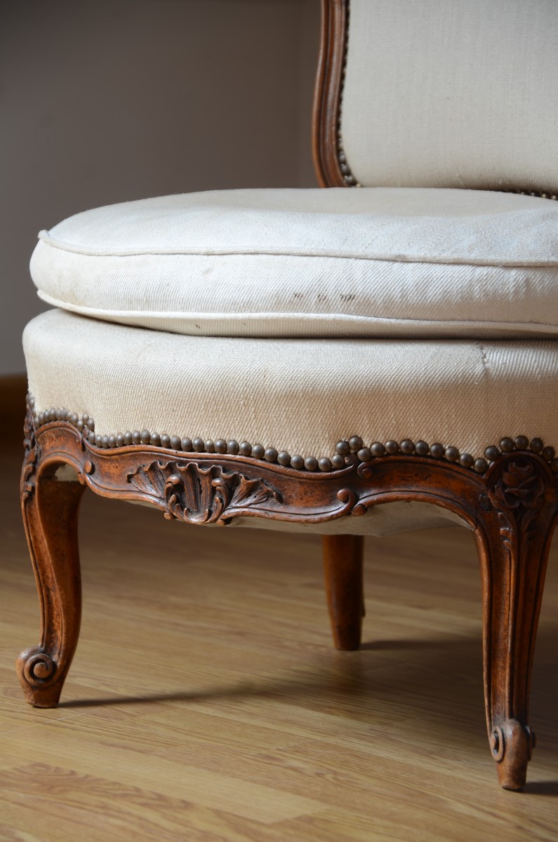 Louis XV Style Armchair Stamped Bosson.-photo-6