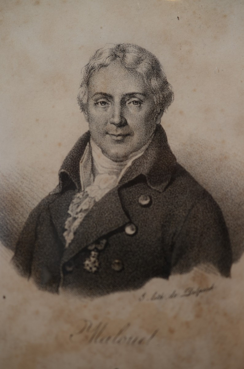 Delpech: gravure autographe. Dix-huitième siècle.-photo-2