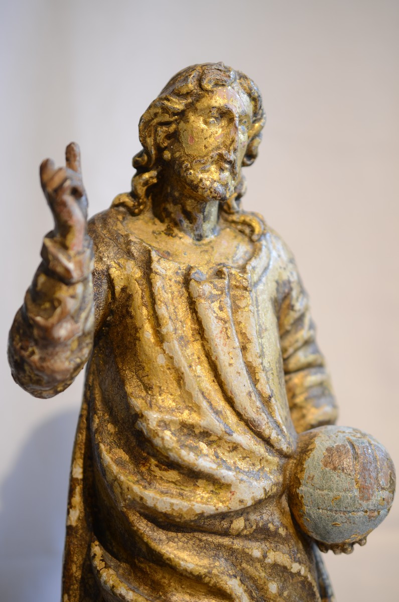 Christ Blessing. Early Eighteenth Century.-photo-1