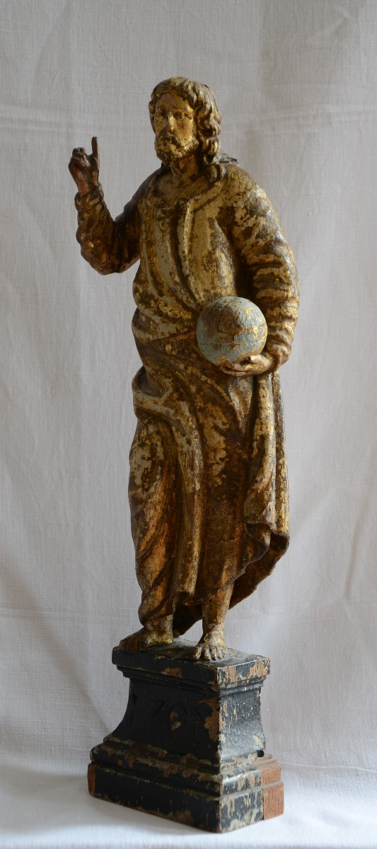 Christ Blessing. Early Eighteenth Century.-photo-6