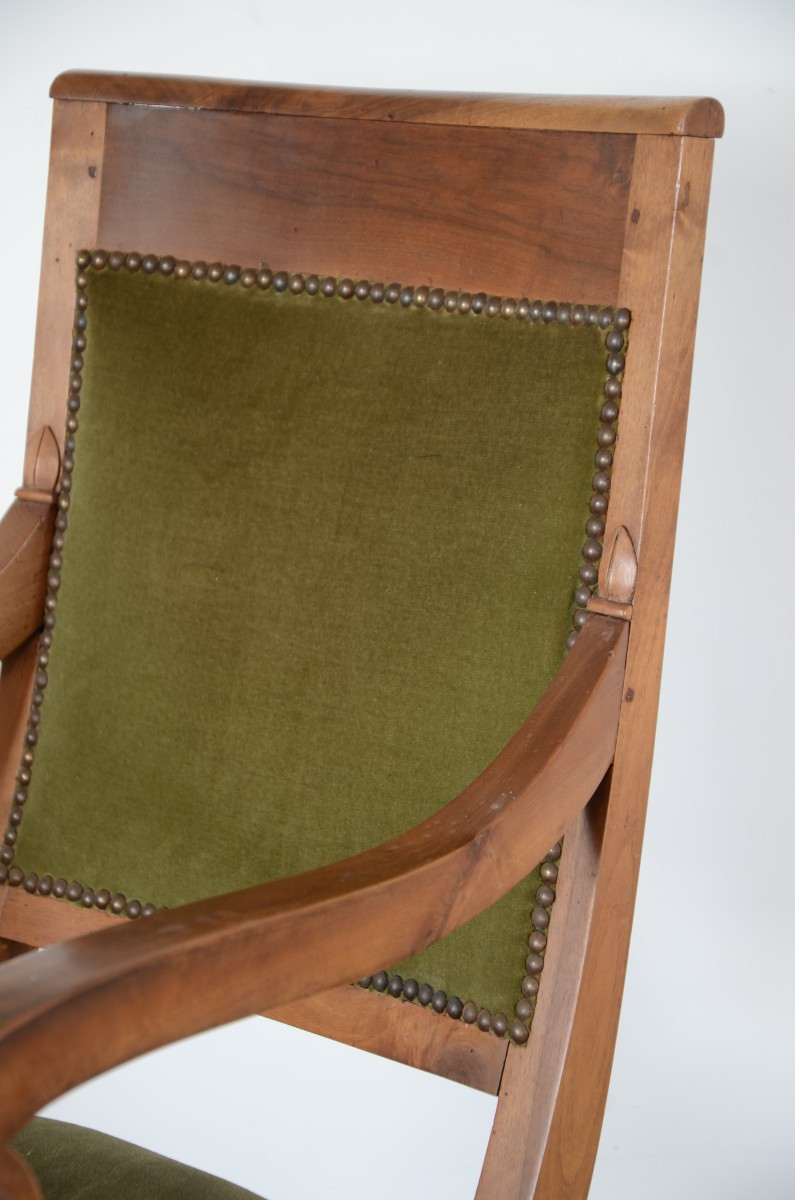 Suite de quatre fauteuils. Epoque Restauration.-photo-3