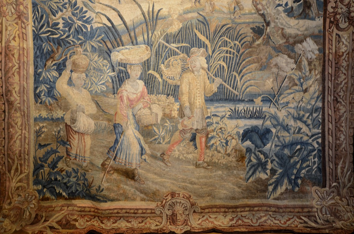 Tapisserie d'Aubusson. Dix-huitième siècle.-photo-4