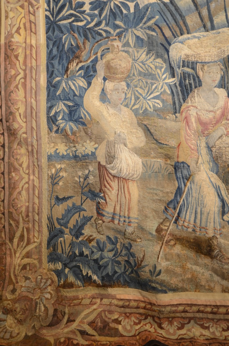 Tapisserie d'Aubusson. Dix-huitième siècle.-photo-1