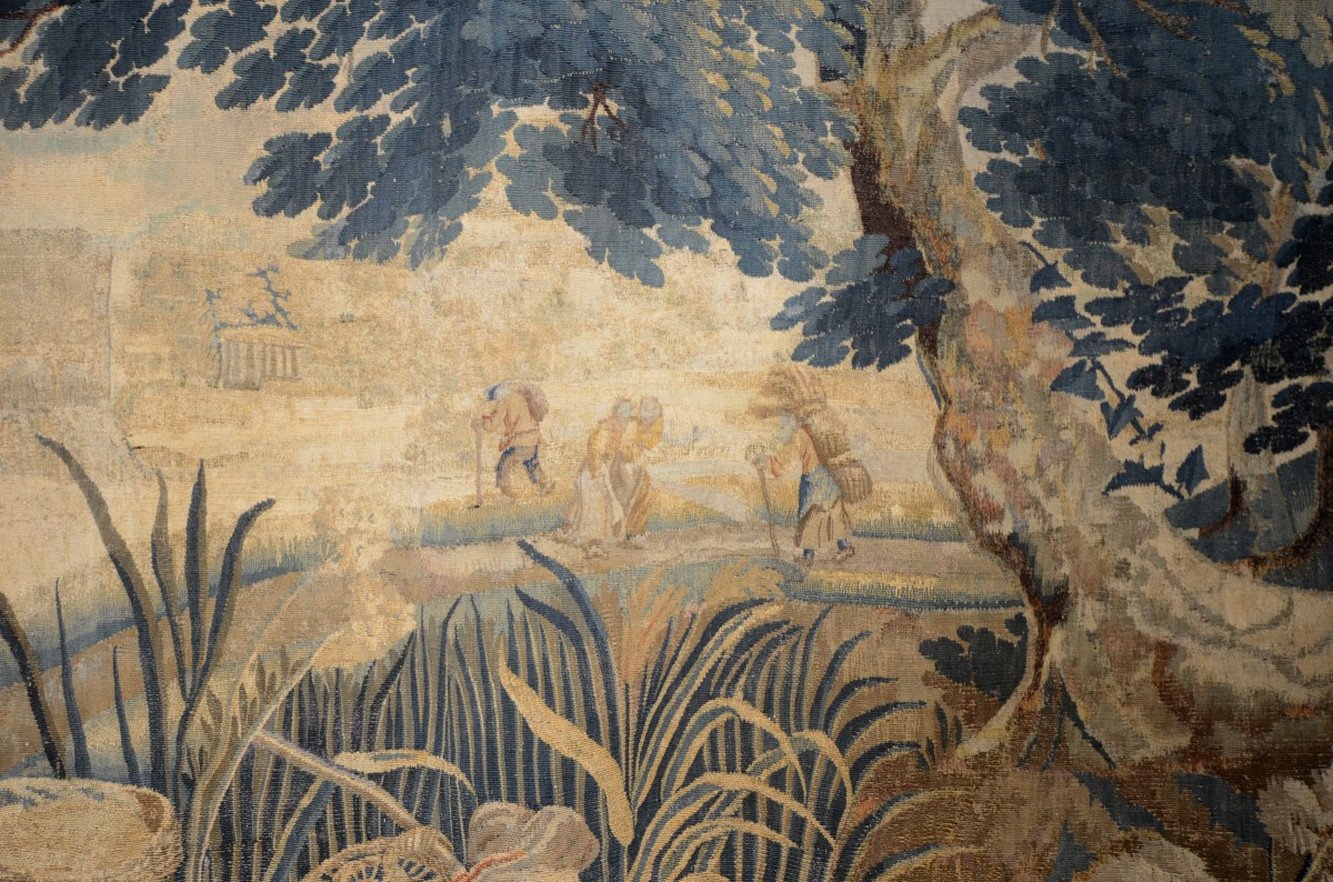 Tapisserie d'Aubusson. Dix-huitième siècle.-photo-4