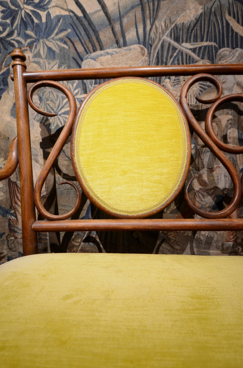 Banquette. Art Nouveau. Ecole de Vienne.-photo-1