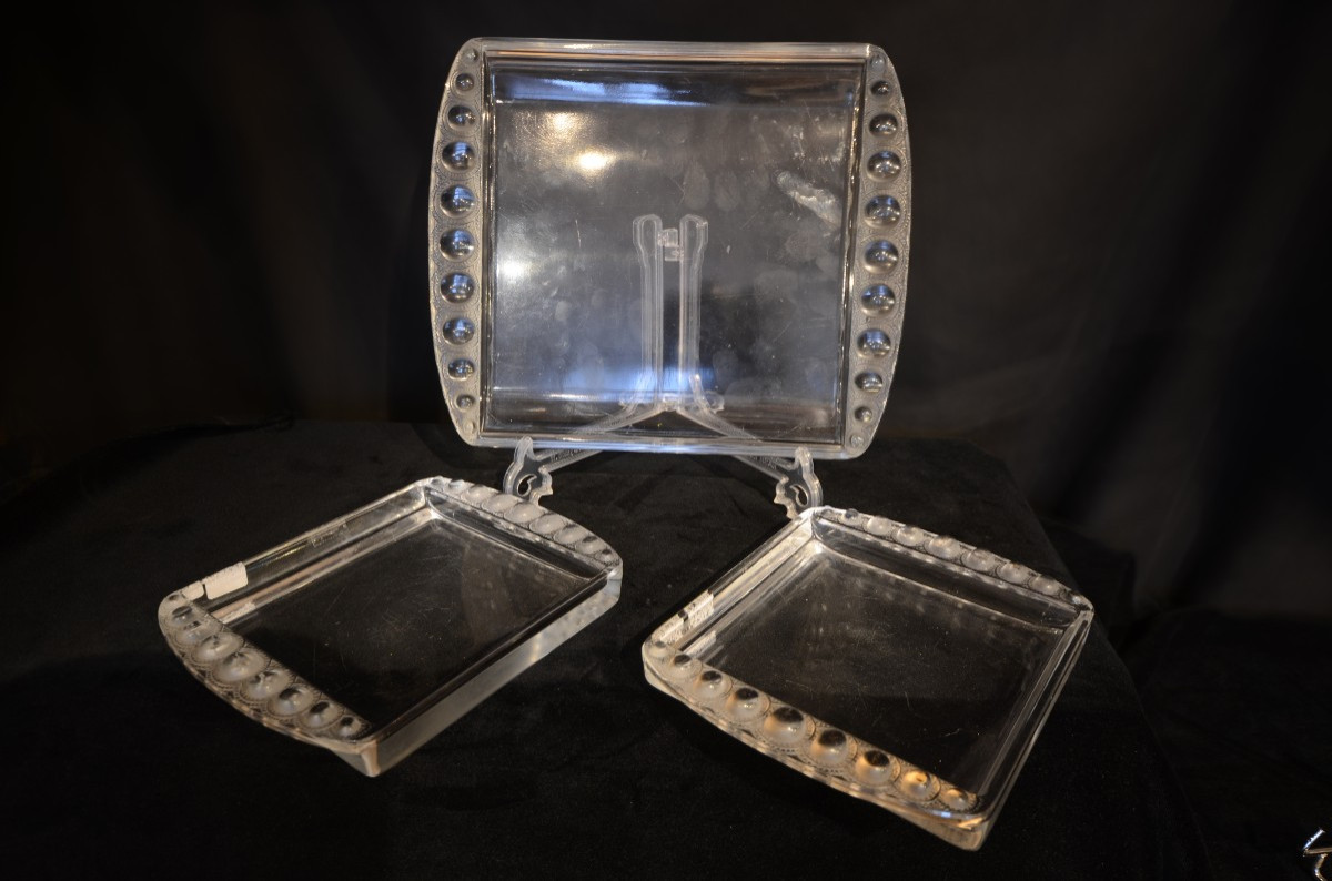 Lalique: Empty Pocket Trays. Twentieth Century.-photo-2