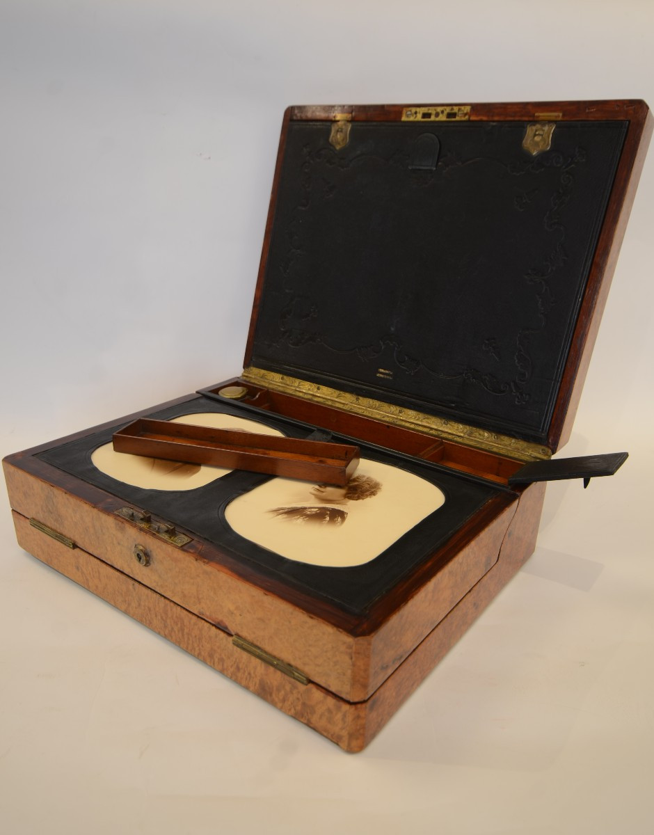  Writing Box By Pearce. Cornhill. London. Nineteenth Century.-photo-3