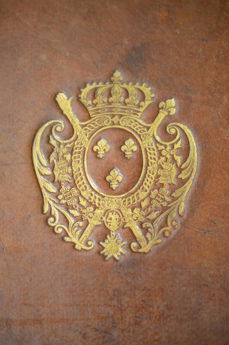 Desk Pads Bearing The Arms Of France. Late Nineteenth Century.-photo-1