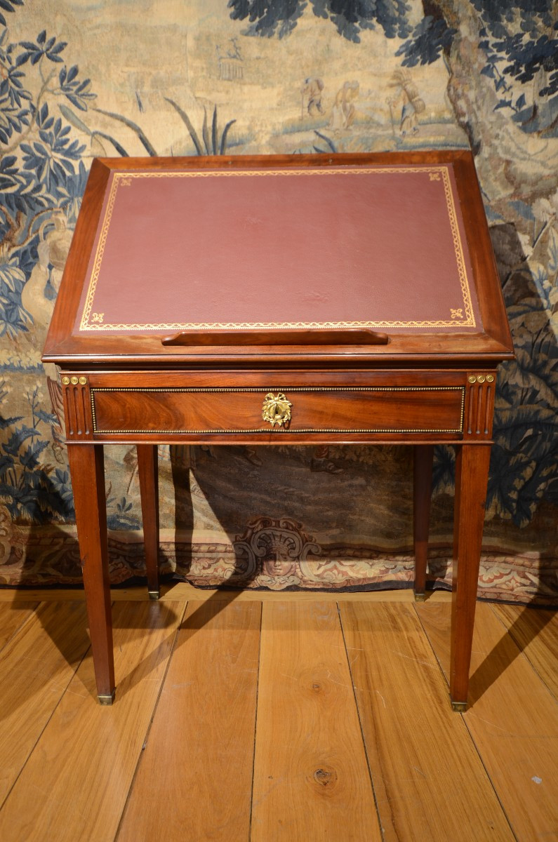 Table In The Style Of La Tronchin. Louis XVI Period.-photo-3