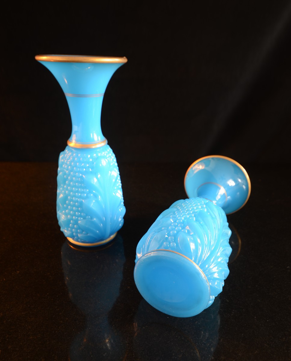 Baccarat. Paire de vases. Epoque Napoléon III.-photo-4